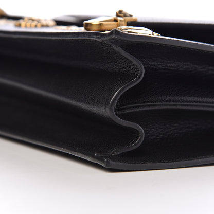 Gucci Calfskin Snakeskin Studded Medium Ottilia Top Handle Bag Black 13 of 13