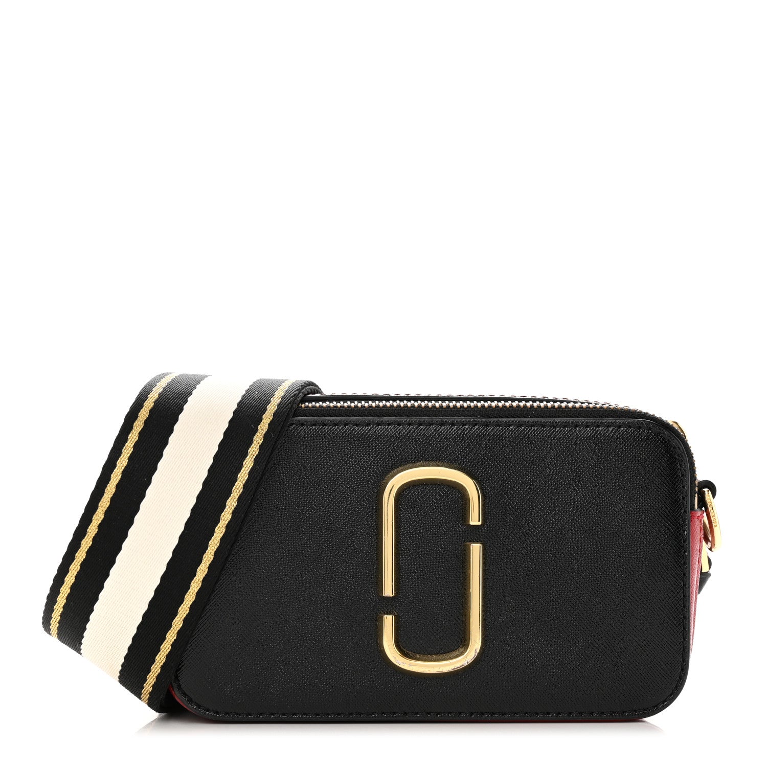 Marc Jacobs Saffiano Small Snapshot Camera Bag Black Multicolor 1 of 16