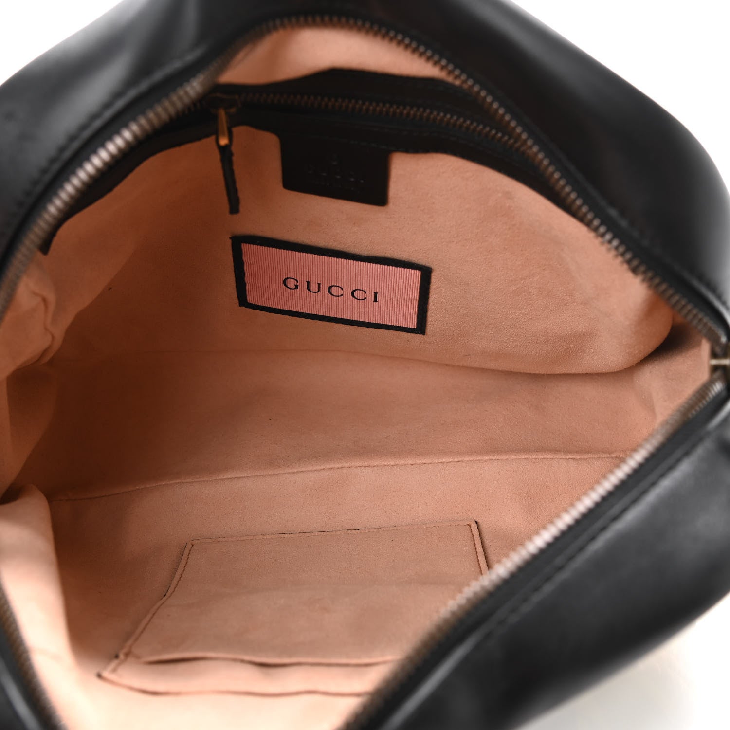 Gucci Calfskin Matelasse GucciGhost Medium GG Marmont Chain Shoulder Bag Black New Acquamarine 5 of 10