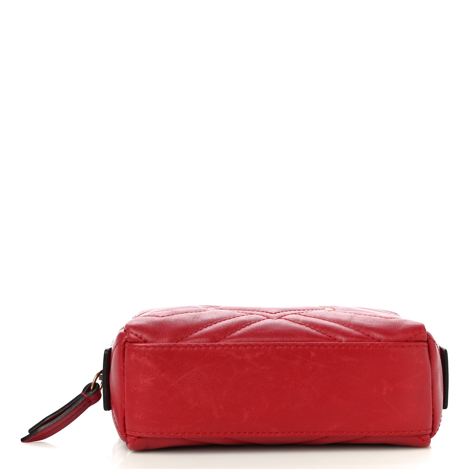 Gucci Calfskin Matelasse GG Marmont Cosmetic Case Hibiscus Red 11 of 12