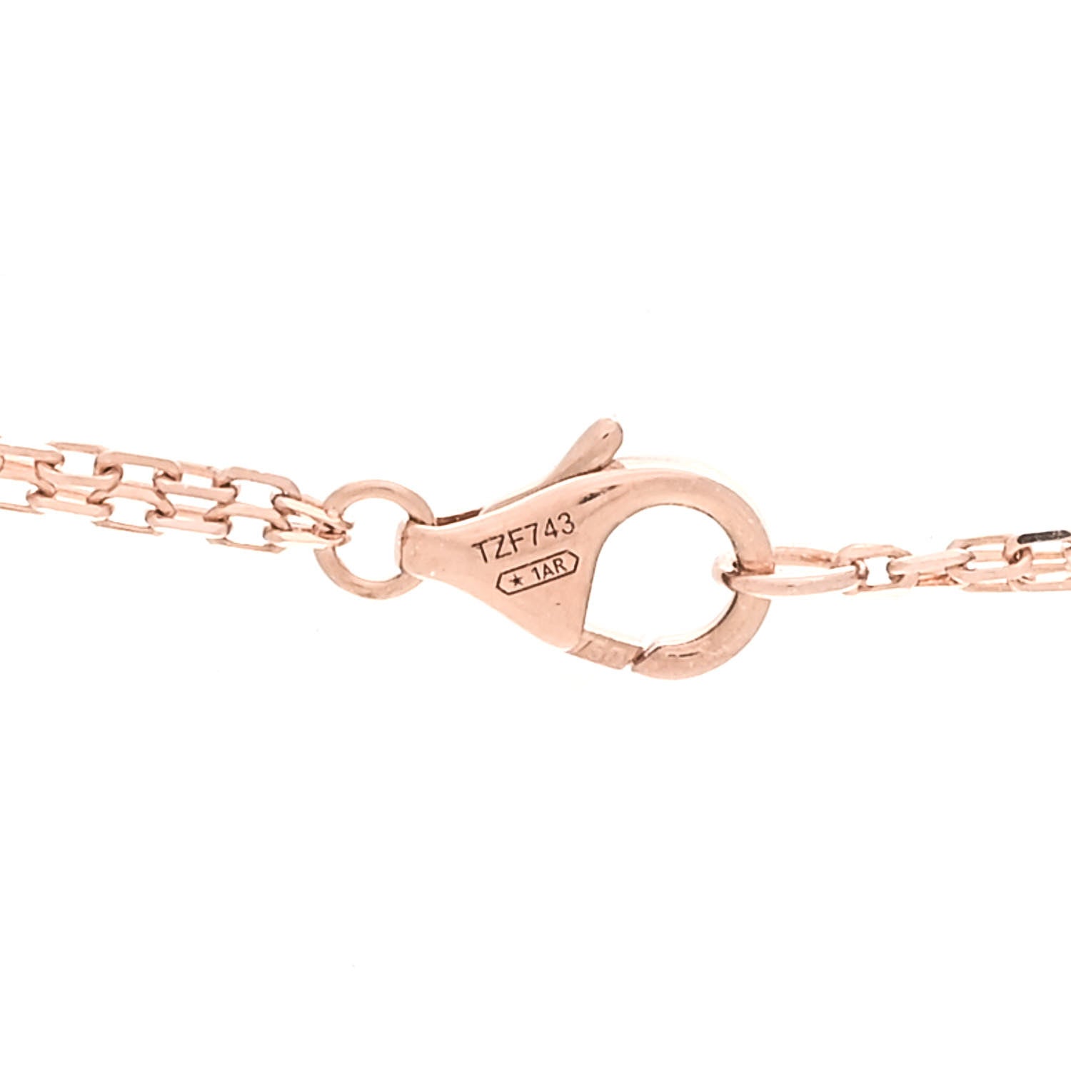Cartier 18K Pink Gold 2 Diamond LOVE Necklace 4 of 6