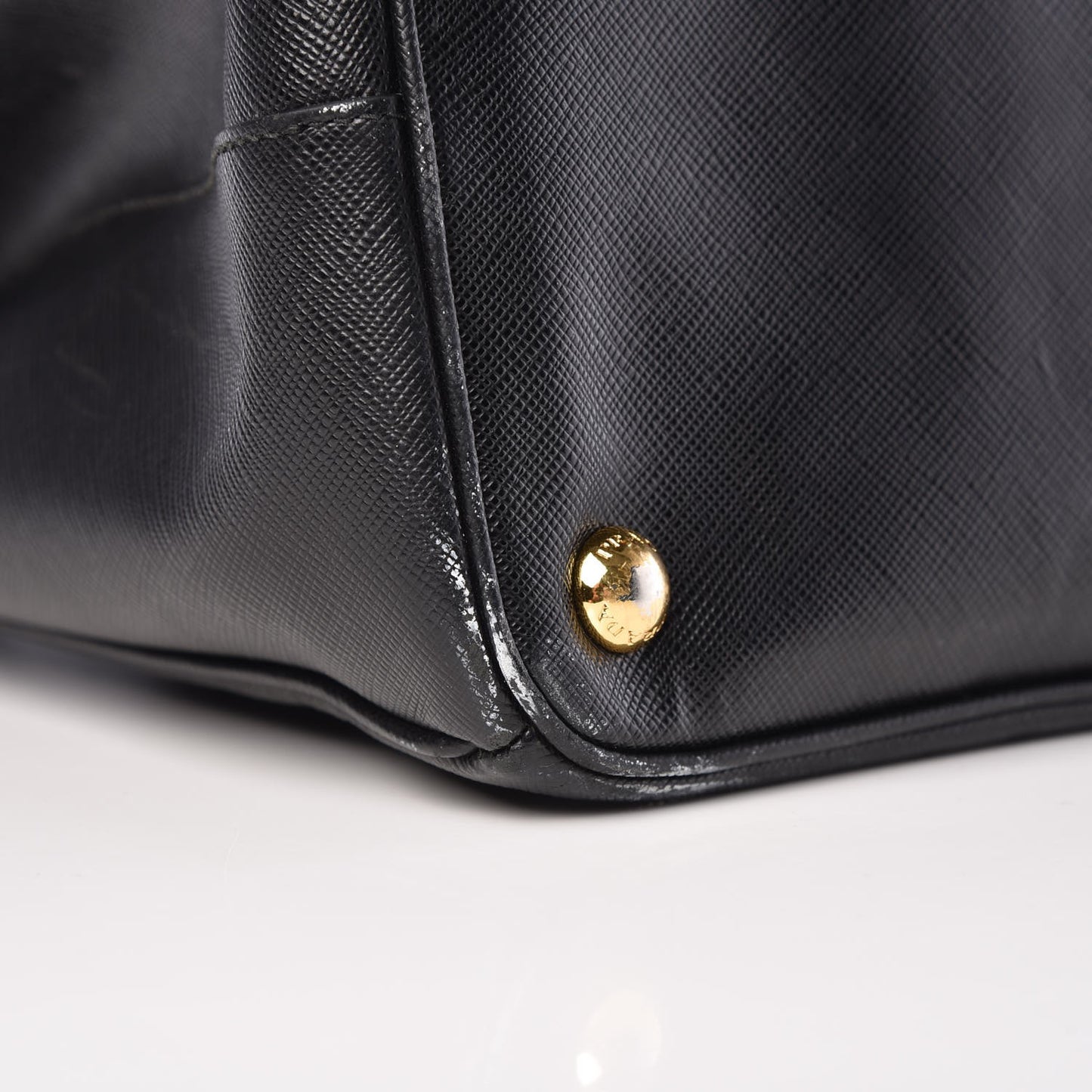 Saffiano Large Galleria Double Zip Tote Black