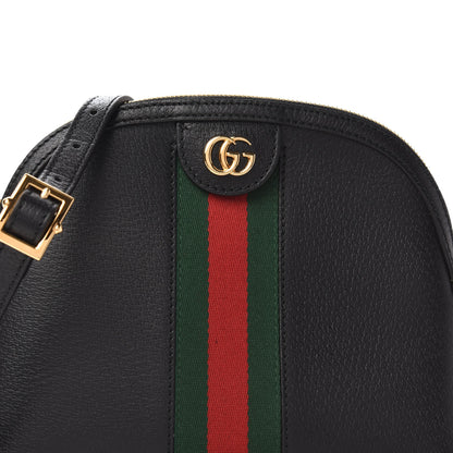 Gucci Calfskin GG Web Small Ophidia Dome Shoulder Bag Black 10 of 10