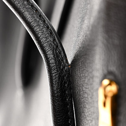 Miu Miu Goatskin Madras Tote Black 17 of 18