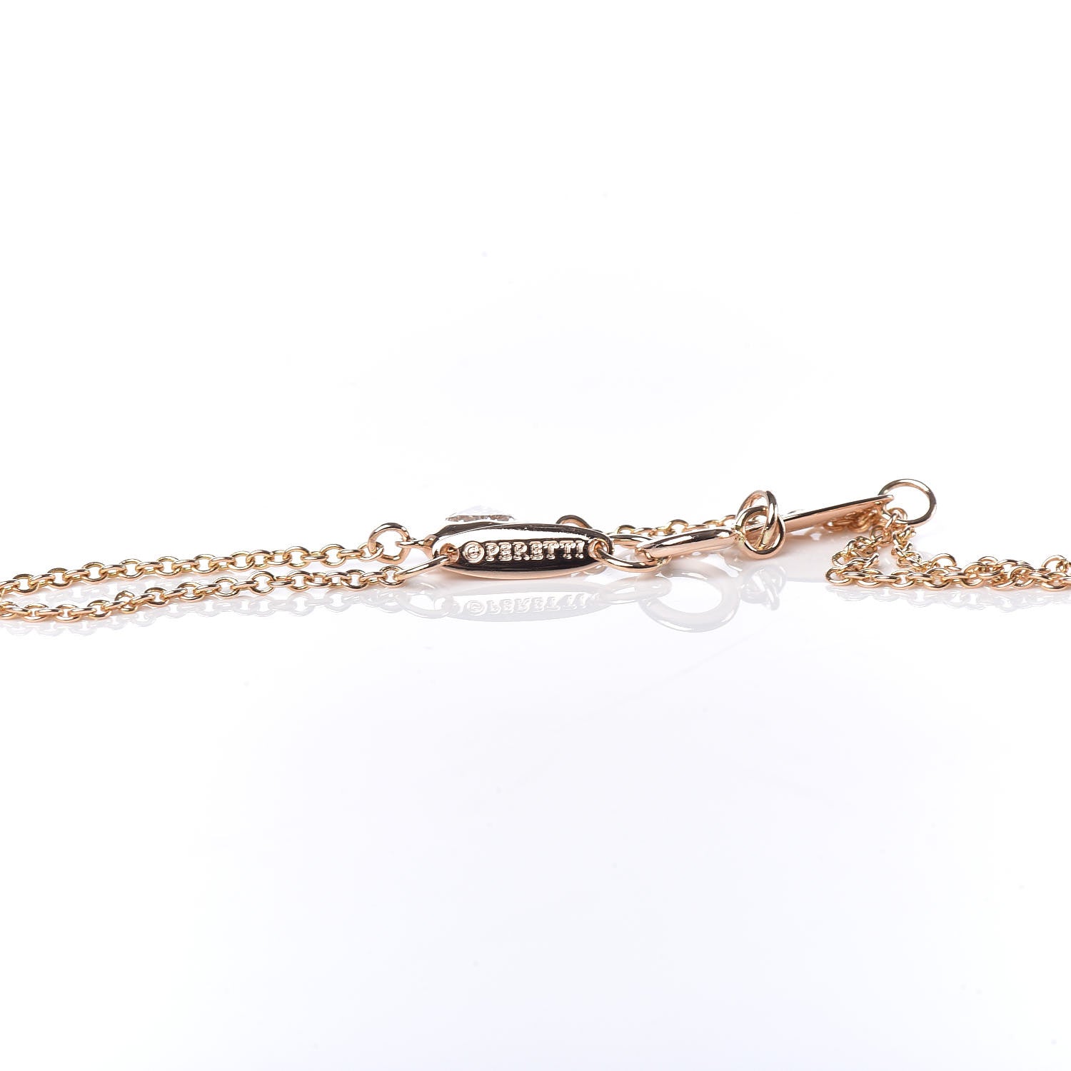 Tiffany 18K Rose Gold Diamond Elsa Peretti Diamonds by the Yard Heart Bracelet 6 of 7