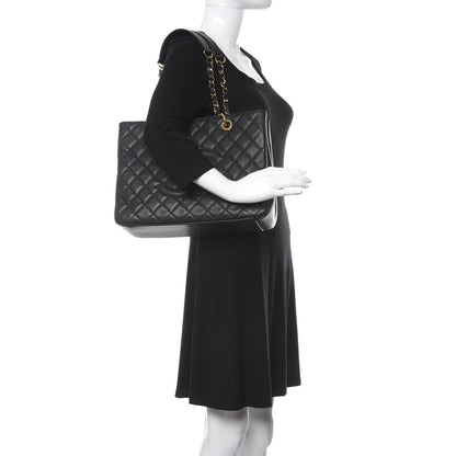 Chanel Caviar Quilted Grand Shopping Tote GST Black 2 of 10