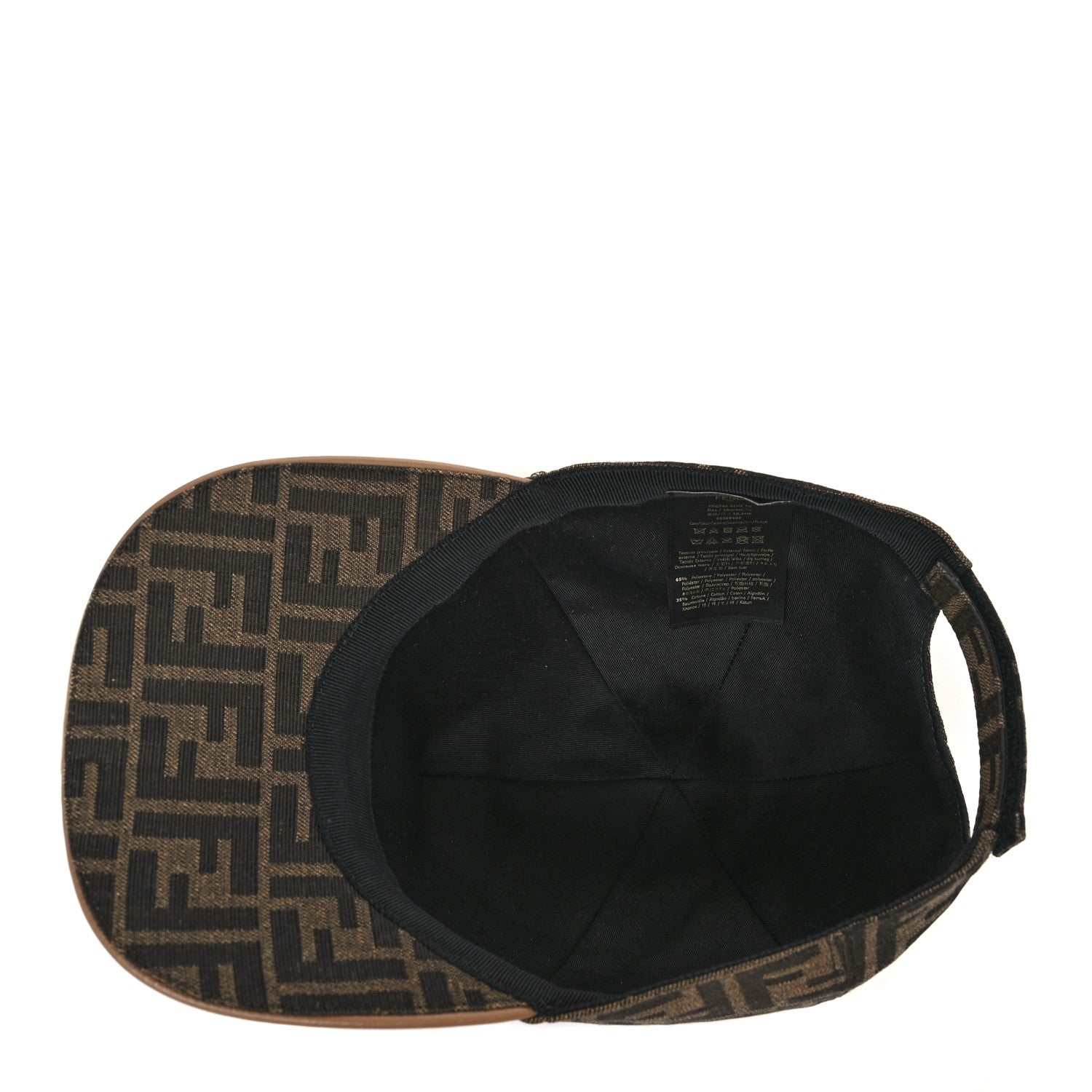 Fendi Canvas FF Reloaded Baseball Hat Tobacco Tobacco Dark Brown 7 of 7