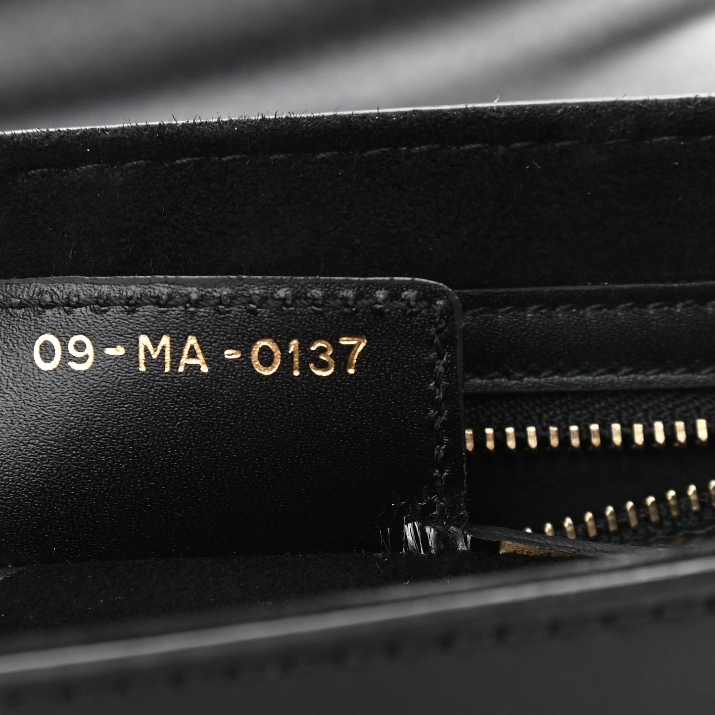 Calfskin D Fence Saddle Bag Black