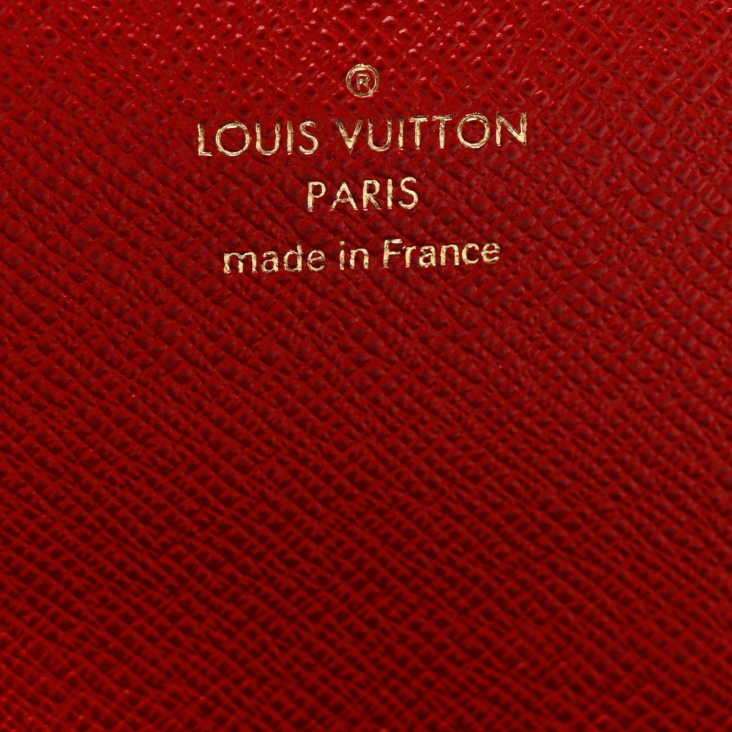 Louis Vuitton Damier Ebene Emilie Wallet Red 6 of 7