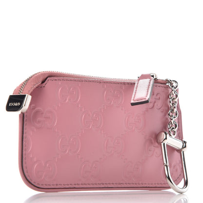 Gucci Guccissima Signature Key Case Carmine Rose 3 of 7