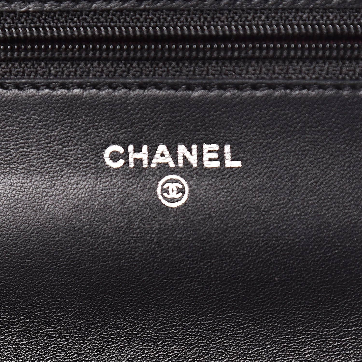 Chanel Lambskin Quilted Wallet On Chain WOC Black 6 of 13