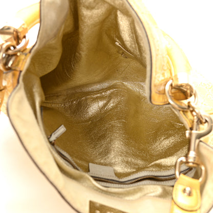 Gucci Shine Guccissima Medium Indy Top Handle Hobo Yellow 5 of 18