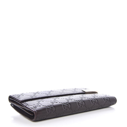 Gucci Guccissima Signature Dice Continental Wallet Chocolate 4 of 7