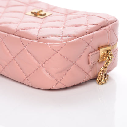 Chanel Aged Calfskin Quilted Mini Reissue Camera Case Pink 10 of 11