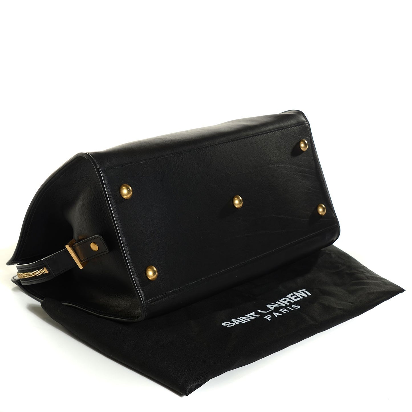Smooth Calfskin Medium Classic Cabas Y Bag Black