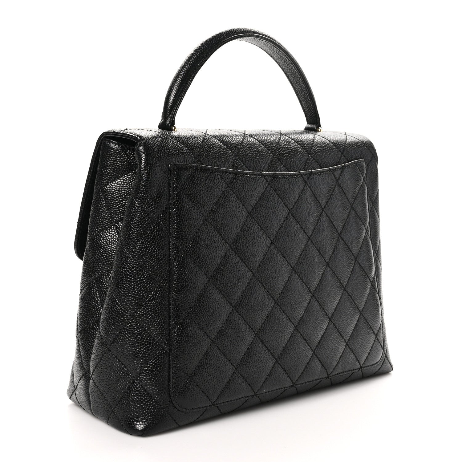 Chanel Caviar Quilted Jumbo Kelly Flap Black 3 of 11
