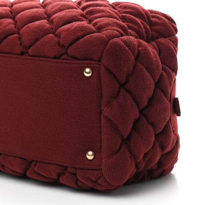 Chanel Jersey Bubble Quilt Bowler Bordeaux 11 of 11