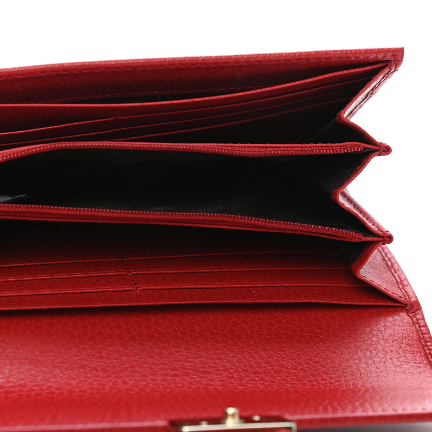 Gucci Calfskin Icon Continental Wallet Red 5 of 6