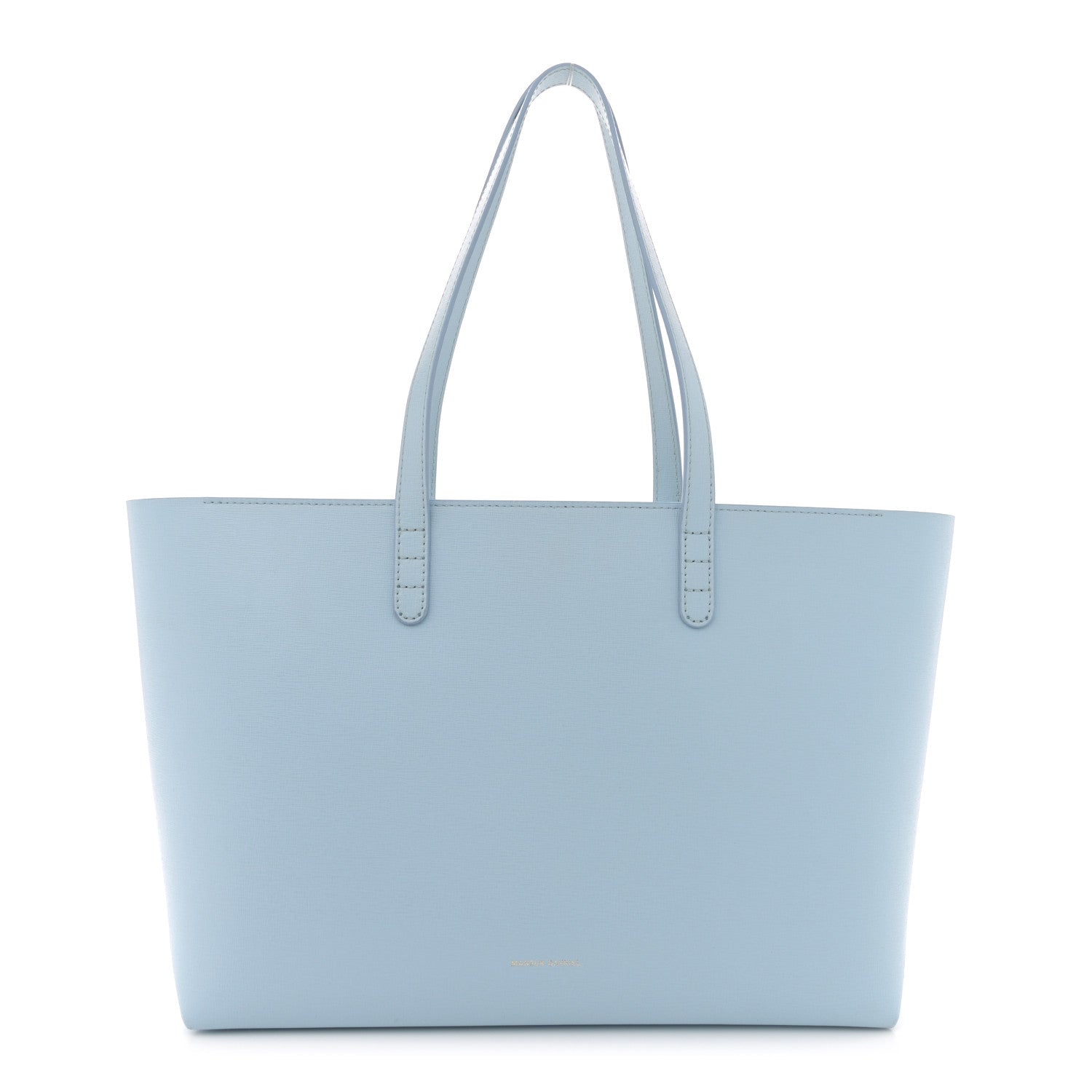 Mansur Gavriel Saffiano Small Zip Tote Light Blue 1 of 11