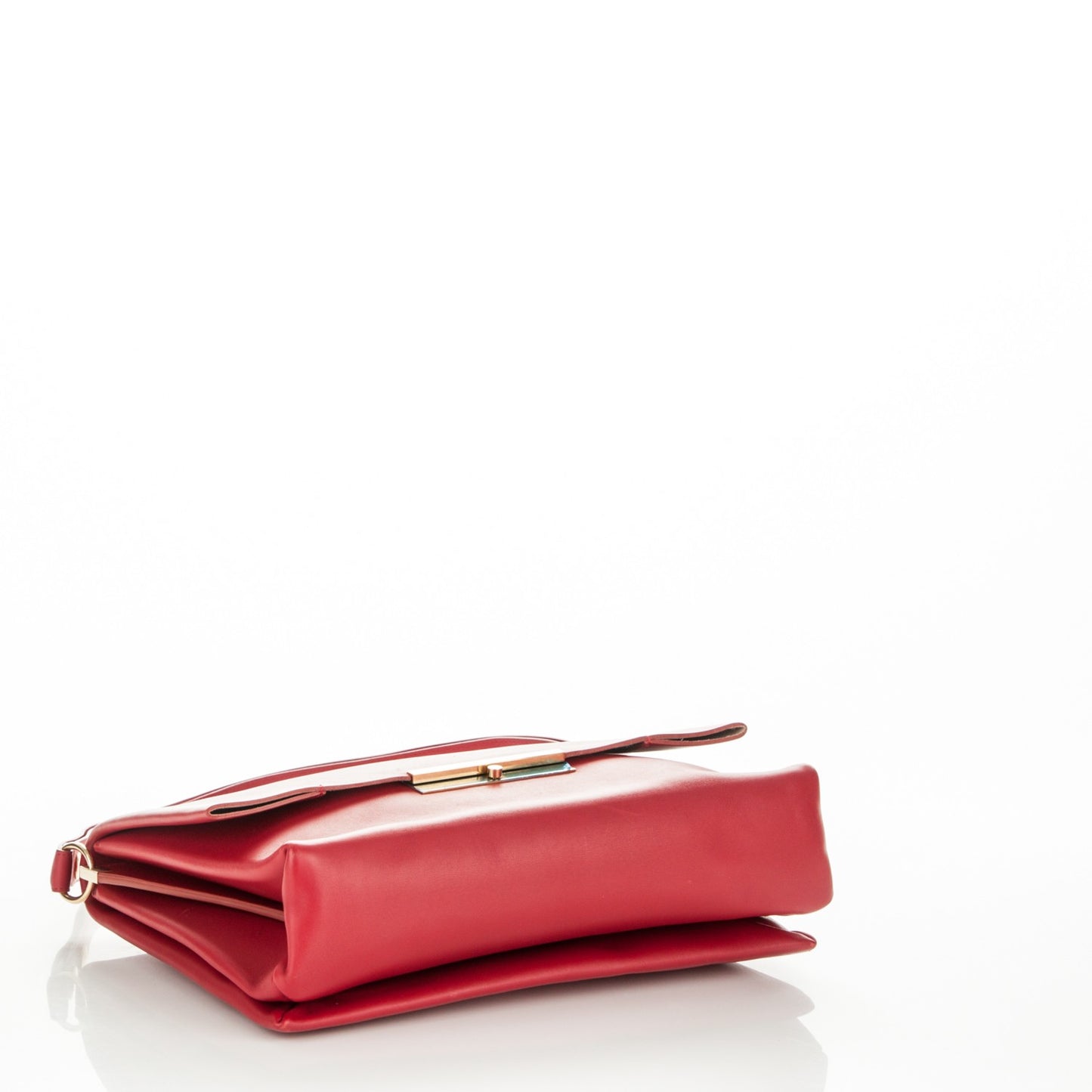 Smooth Calfskin Blade Flap Bright Red