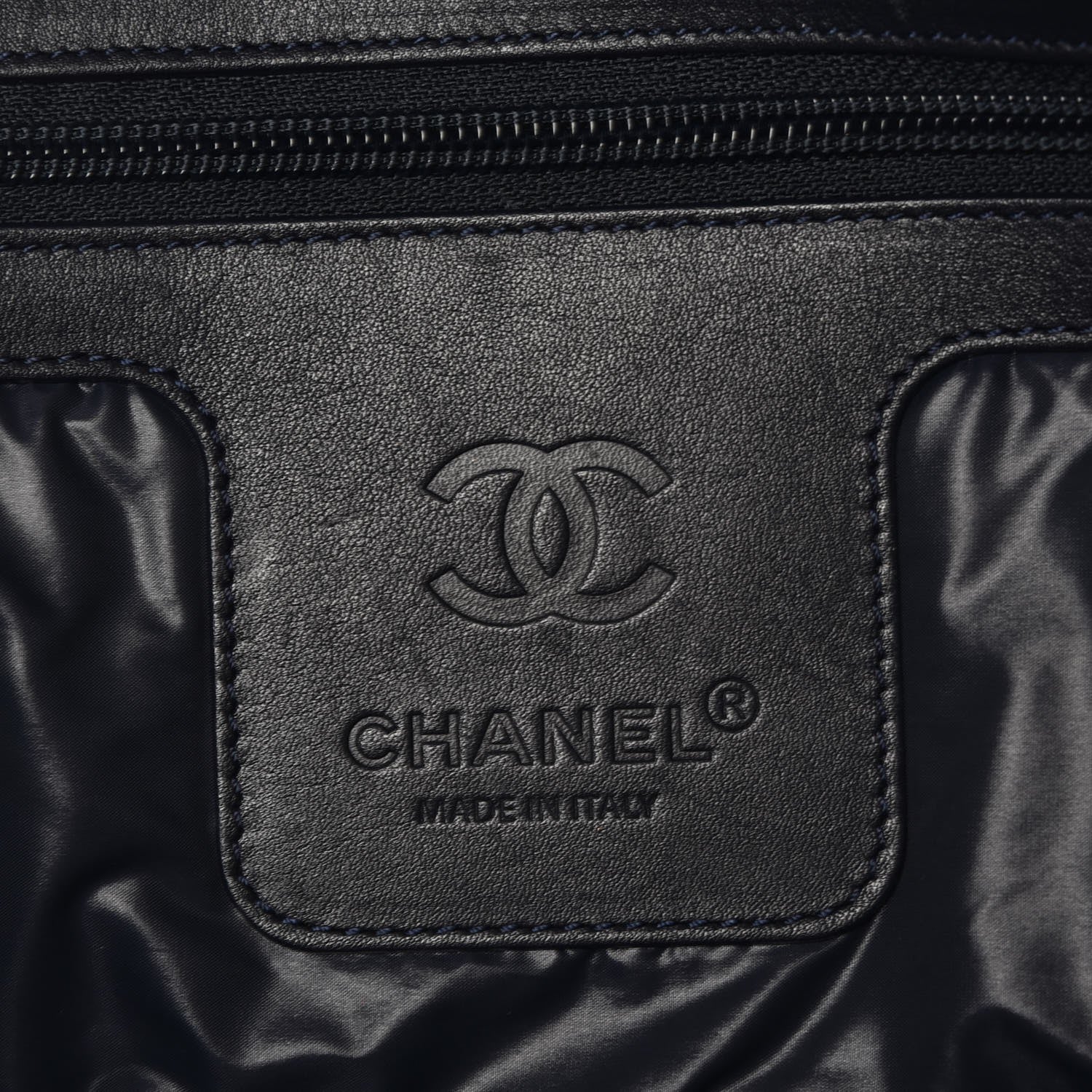 Chanel Nylon Quilted Large Coco Cocoon Tote Grey 6 of 7