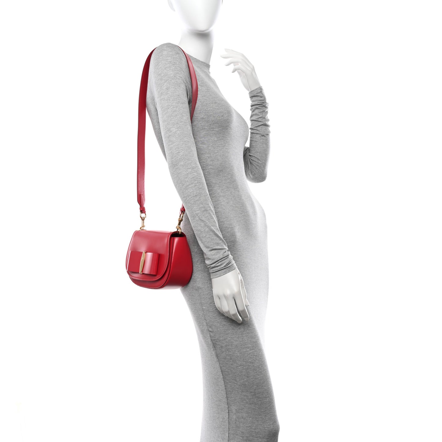 Smooth Calfskin Small Anna Shoulder Bag Pamplona