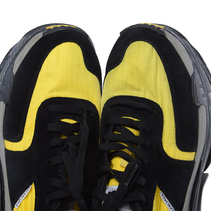 Balenciaga Nylon Suede Mens Triple S 2.0 Sneakers 40 Black Jaune Gris 7 of 9