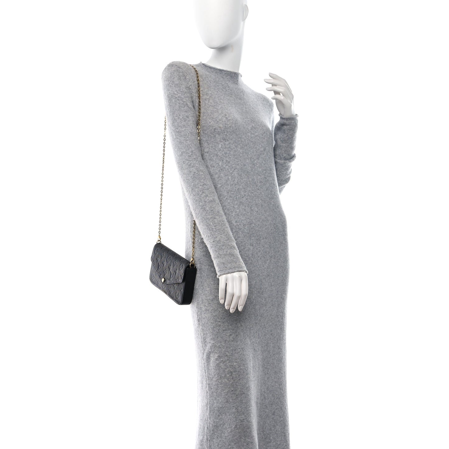 Empreinte Pochette Felicie Chain Wallet Black
