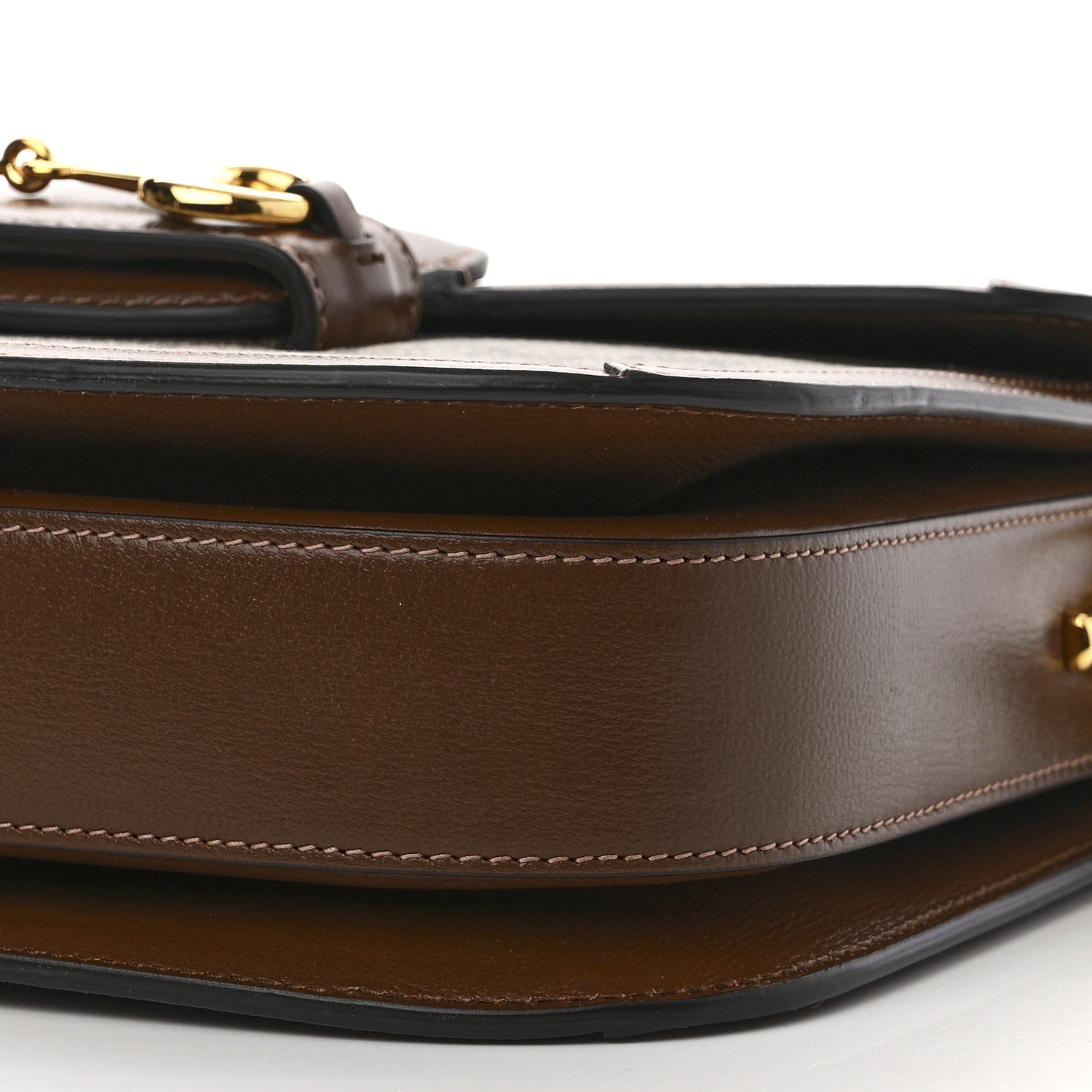 Gucci GG Supreme Monogram Horsebit 1955 Shoulder Bag Beige Brown Sugar 11 of 12