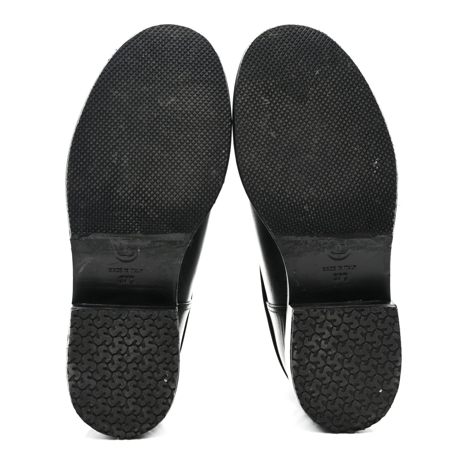 Chanel Calfskin Camellia Short Boots 37 Black 5 of 9
