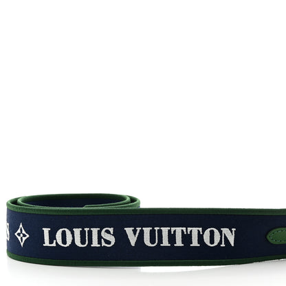 Louis Vuitton Nylon Bandouliere Shoulder Strap Blue Green 3 of 4
