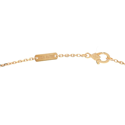 Van Cleef & Arpels 18K Yellow Gold Mother of Pearl Vintage Alhambra Pendant Necklace 5 of 6