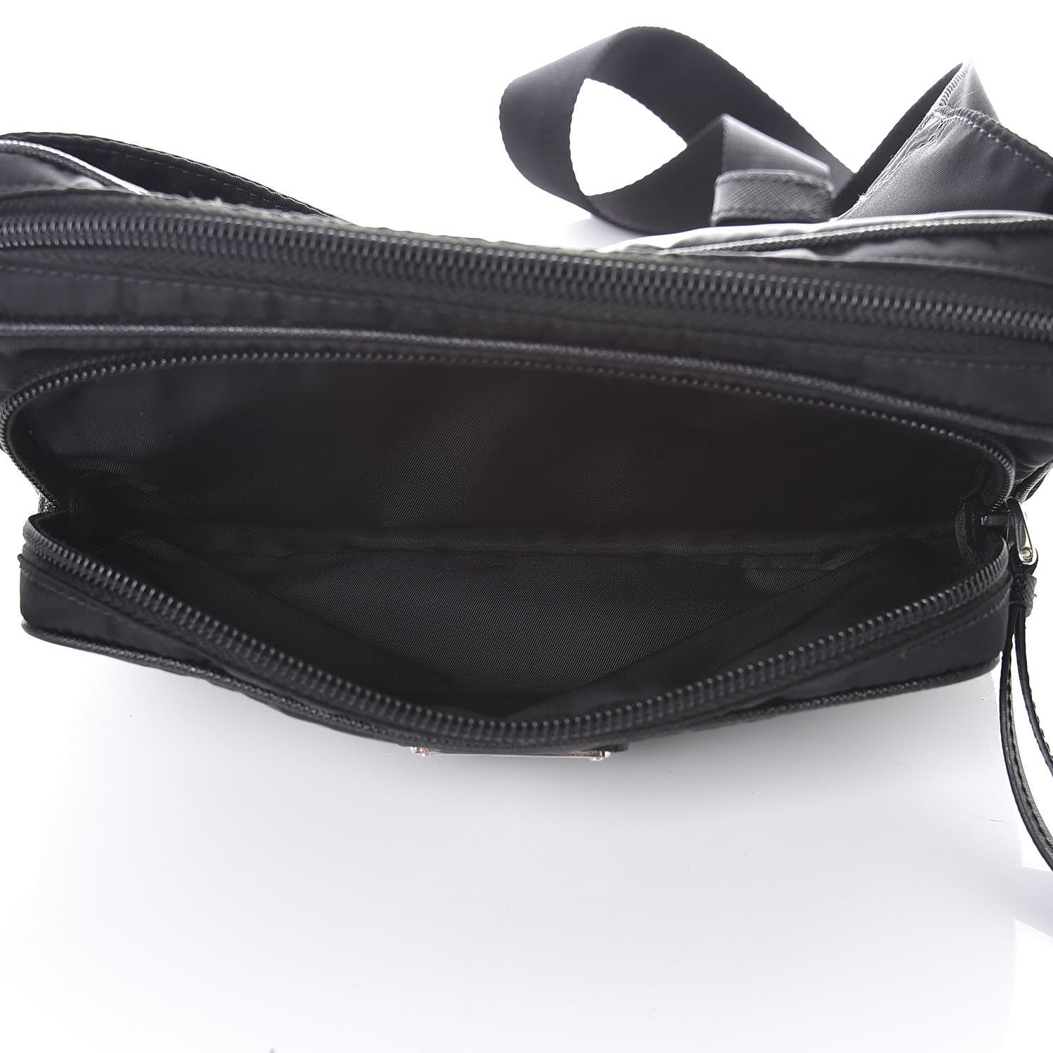 Prada Tessuto Nylon Saffiano Belt Bag Black 5 of 10