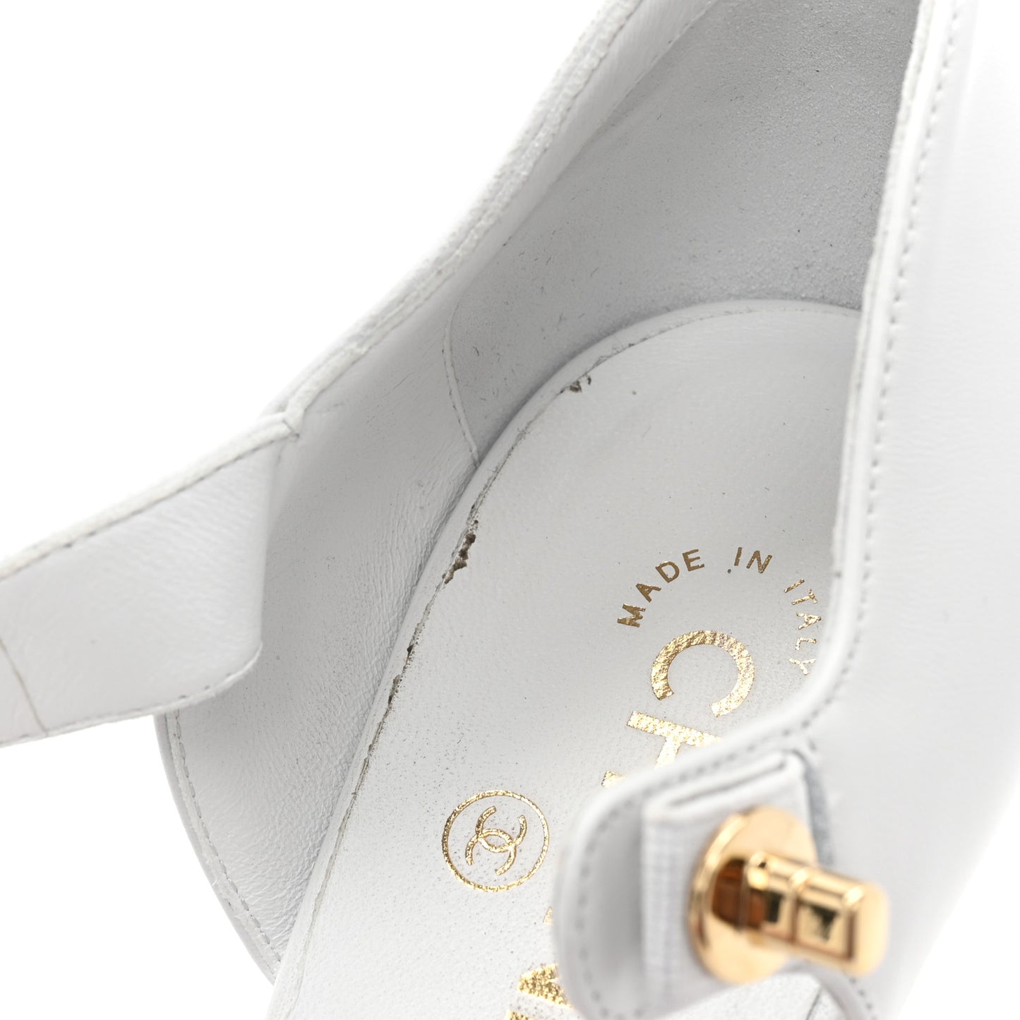 Lambskin Patent Cap Toe Mary Jane Wedge Pumps 41 White Black