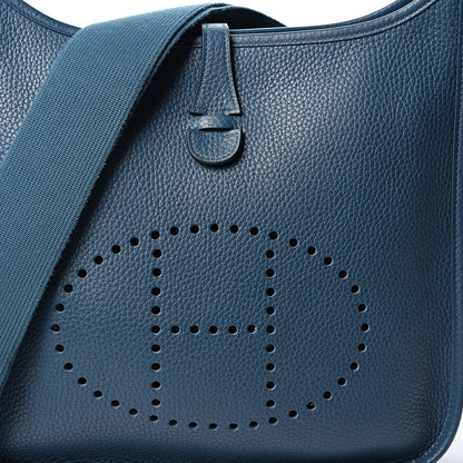 Hermes Taurillon Clemence Evelyne III PM Colvert 7 of 9