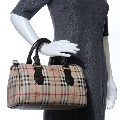 Burberry Haymarket Check Small Chester Bowling Bag Chocolate 2 of 7