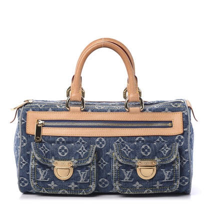 Louis Vuitton Monogram Denim Neo Speedy Blue 1 of 11