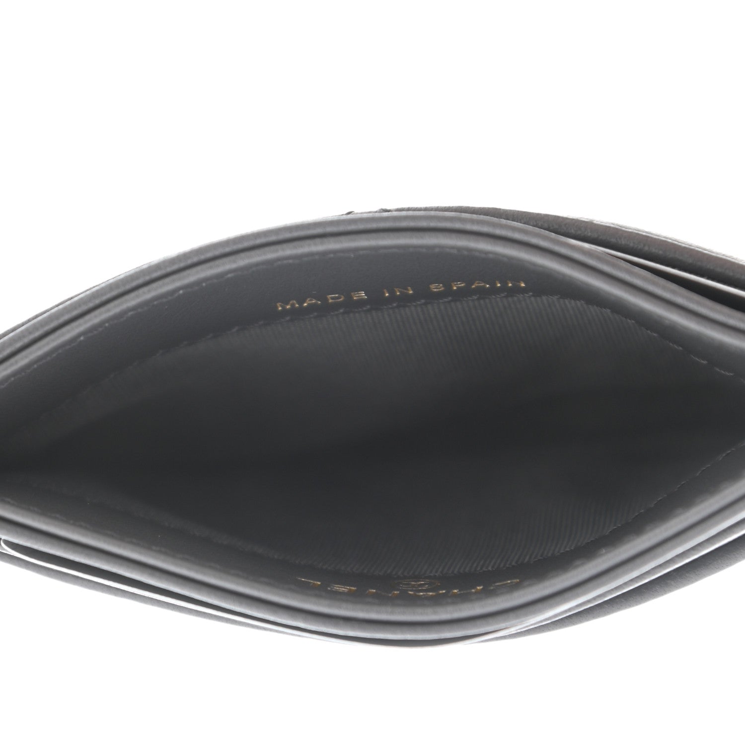 Chanel Lambskin Quilted Chanel 19 Card Holder Dark Grey 5 of 9