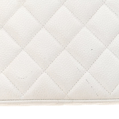 Chanel Caviar Quilted CC Camera Case White 13 of 13