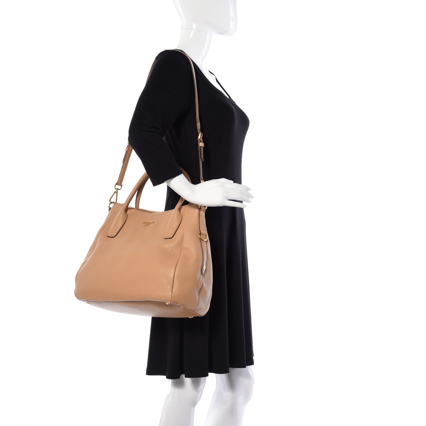 Vitello Daino Shopping Tote Sughero