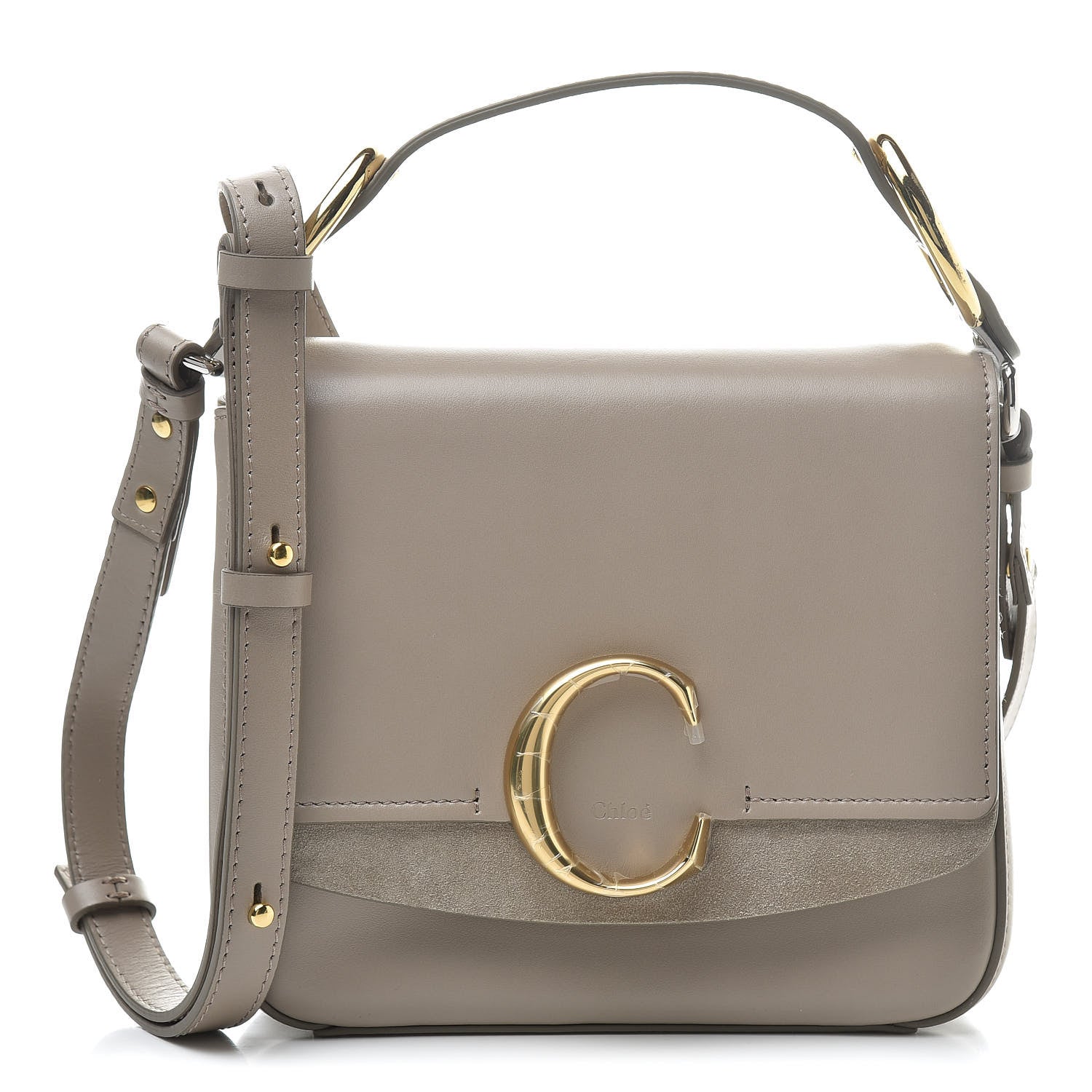 Chloe Calfskin Small C Double Carry Motty Grey 1 of 10