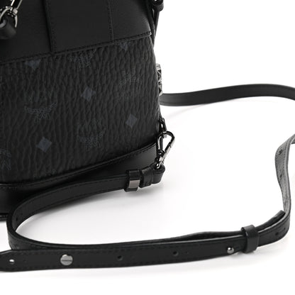 MCM Visetos Side Stud X-Mini Stark Bebe Boo Backpack Black 7 of 10