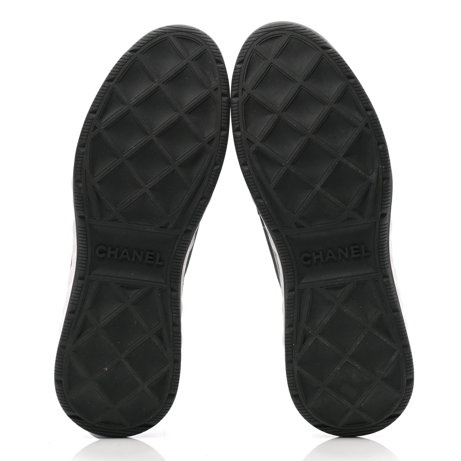 Chanel Velvet Calfskin Mixed Fibers CC Sneakers 39.5 Black 5 of 8