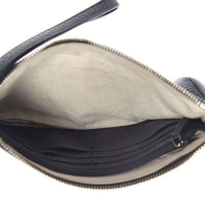 Gucci Pebbled Calfskin Soho Wristlet Black 5 of 8