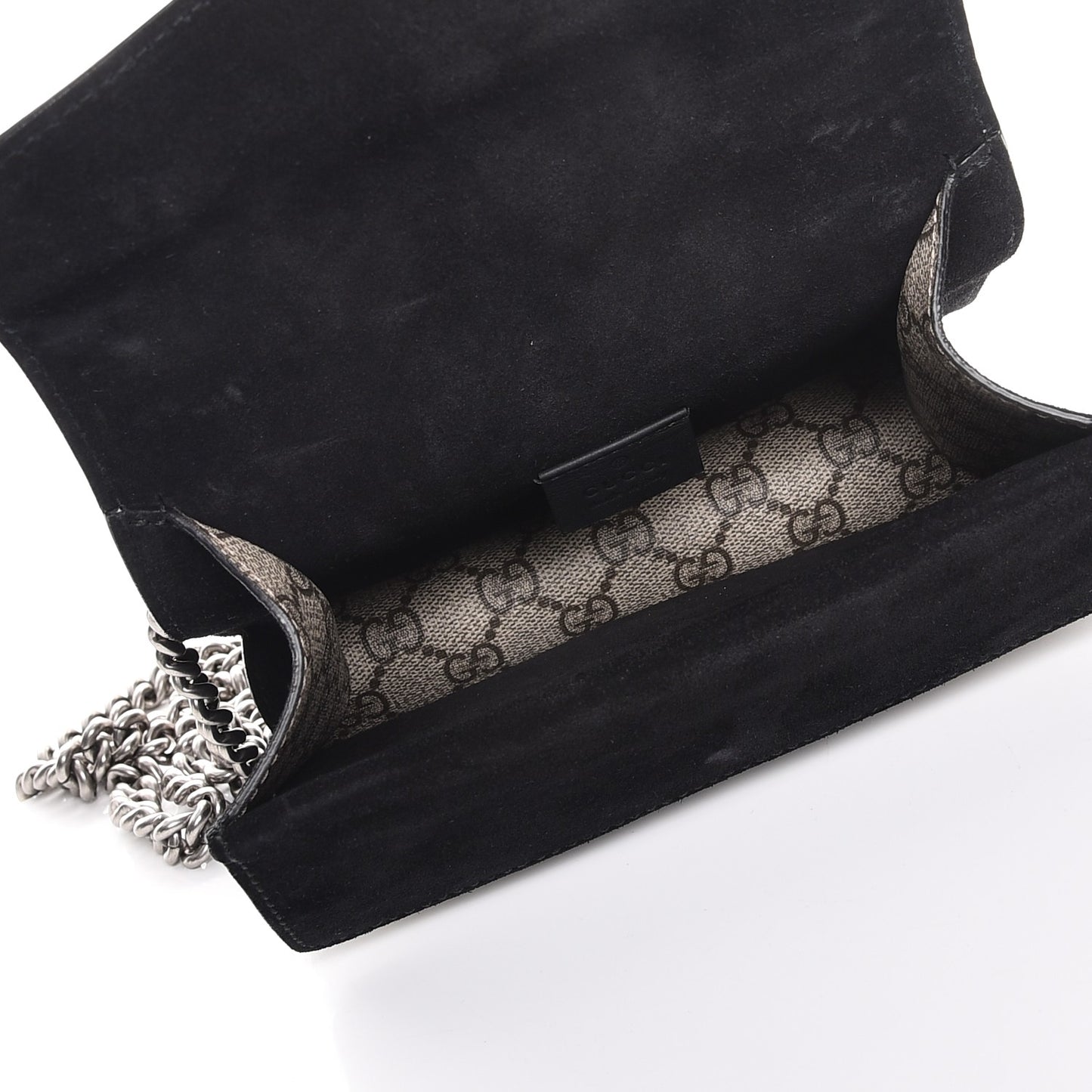 GG Supreme Monogram Mini Dionysus Shoulder Bag Black