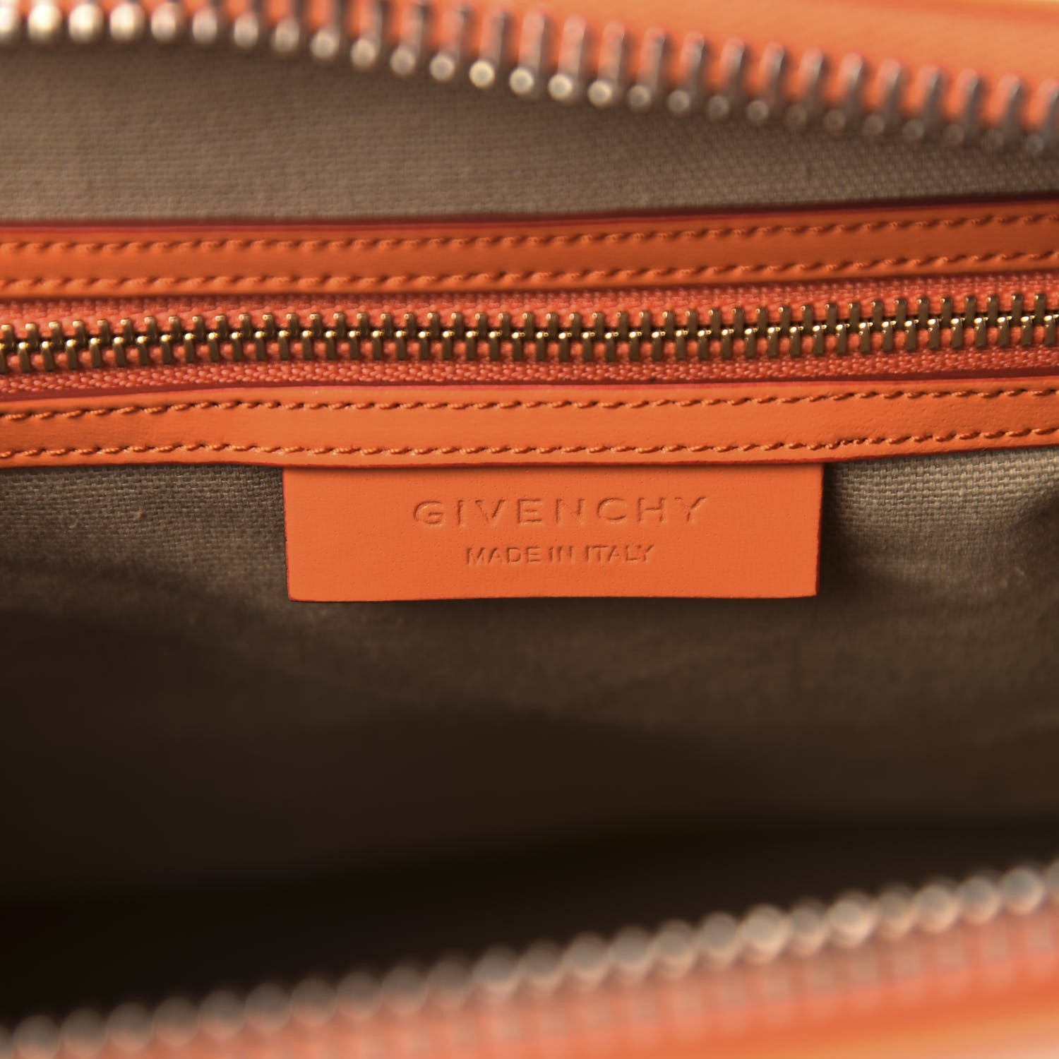 Givenchy Shiny Lord Calfskin Medium Antigona Orange 8 of 10