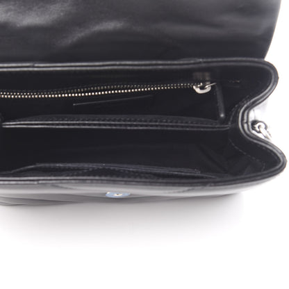Saint Laurent Calfskin Y Quilted Monogram Toy Loulou Crossbody Bag Black 5 of 11