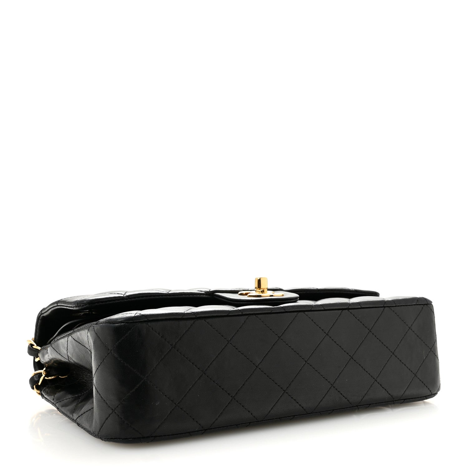 Chanel Lambskin Quilted Medium Double Flap Black 4 of 14