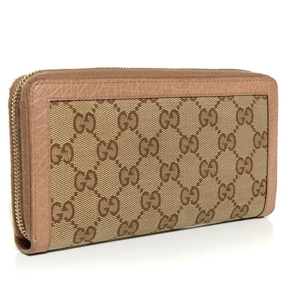 Gucci Monogram Bamboo Tassel Zip Around Wallet Beige 4 of 15