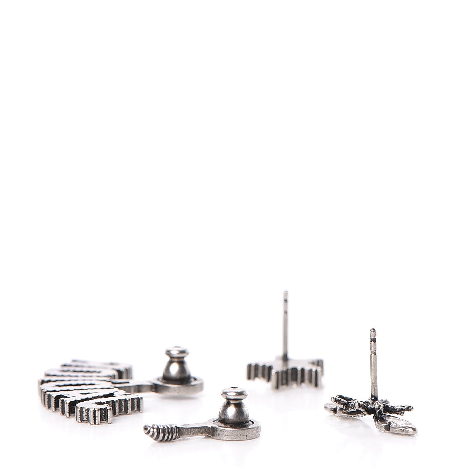 Christian Dior Palladium Crystal J'Adior Earrings 3 of 4